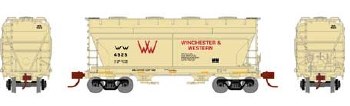 N W&W COVERED HOPPER #4525