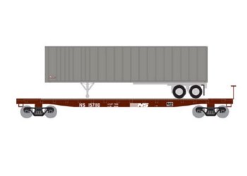 NS 53' FLAT W/40' TRAILER