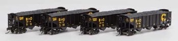 B&O 3-BAY 40' HOPPERS - 4 PACK