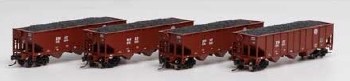 BNSF 3-BAY 40' HOPPERS -4 PACK