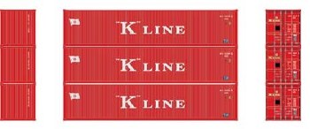 K LINE 40' LOW-CUBE CONTAINERS
