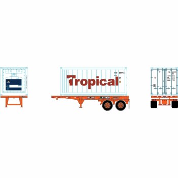 TROPICAL 20' CONTR W/CHASSIS