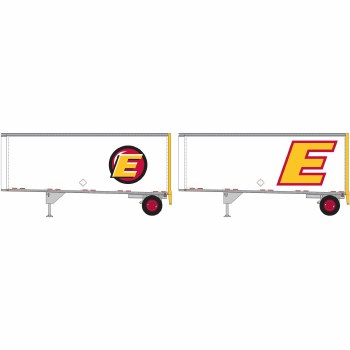 EST 28' WEDGE TRAILERS W/DOLLY