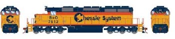 CHESSIE SD40-2 #7613-DCC&SOUND