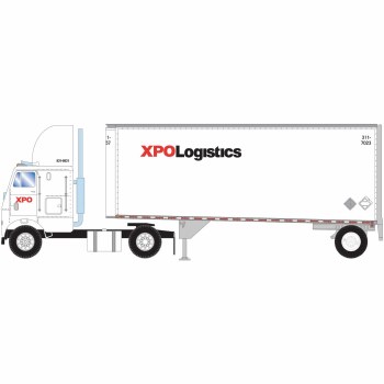 XPO TRACTOR &28' WEDGE TRAILER