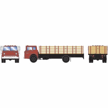 FORD "C" STAKE BED TRUCK - RED