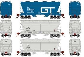 GTW COVERED HOPPER - 3 PACK