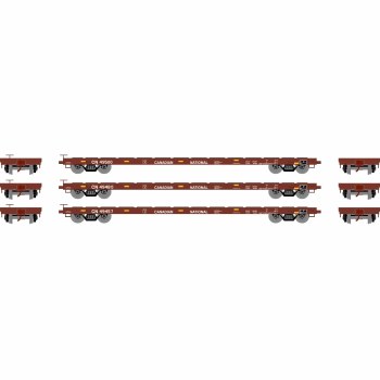 CN 60' FLAT CAR - 3 PACK