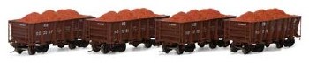 CR 26' ORE CARS - 4 PACK