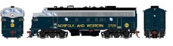 N&W F7A #3725 - DCC READY