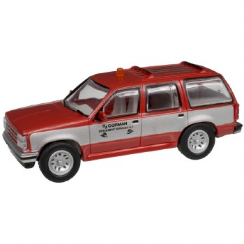 '93 FORD EXPLORER-RED & SILVER