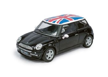 MINI COOPER - BLACK W/UK FLAG