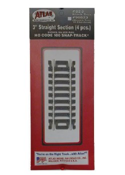 CODE 100 3" STRAIGHT TRK-4 PCS