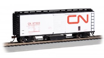 CN TRACK CLEANING BOXCAR