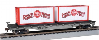 RBB&B FLAT CAR W/CONTAINERS