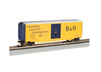 B&O 50' PLUG-DOOR BOX-YELLOW