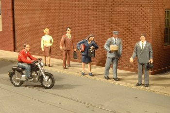 CITY PEOPLE W/MOTRCYCLE