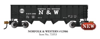 N N&W 40' QUAD HOPPER #12986