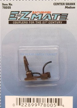 thumbnail image 2 of Bachmann BAC78025 E-Z Mate II Coupler - Center Shank, Medium Height (12 Pack) - HO Scale Model Train Accessory 2 of 12