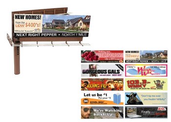 MODERN DUAL-SIDED BILLBOARD