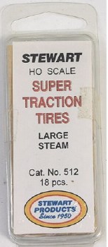 LARGE STEAM TRACTION TIRES