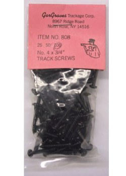 TRACK SCREWS #4 x 3/4" PKG.100