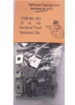 SECTIONAL TRACK RETAINING CLIP