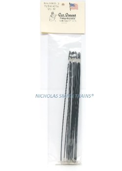 8" PIGTAIL TRACKPIN BLACK