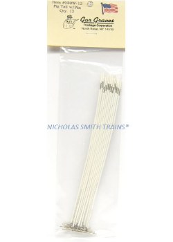 8" PIGTAIL TRACKPIN WHITE 12 P