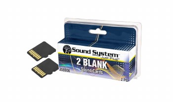 2 BLANK SOUND CARDS