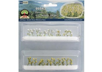 DAISIES 1/2" HIGH  HO SCALE