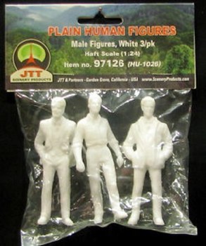 MALE FIGURES, 1:24 3/PK