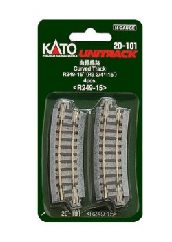 9 3/4" CURVE TRACK 4 PCS