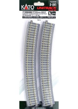 HO 28 3/4" RADIUS CURVE-4PK