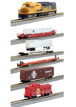 santa fe model train set