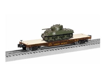 UP 40' FLATCAR W/SHERMAN TANK