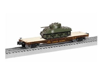 UP 40' FLATCAR W/SHERMAN TANK