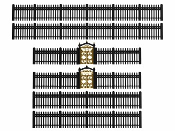 HO IRON FENCE BLACK