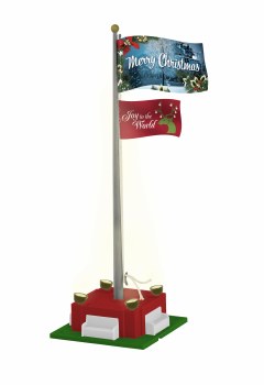 CHRISTMAS JOY FLAG POLE