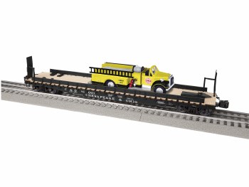 C&O 50' FLATCAR W/ FIRE #81001