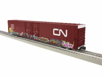 CN 86' 4-DOOR BOXCAR W/GRAFITI