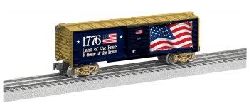 AMERICAN FLAG LED BOXCAR