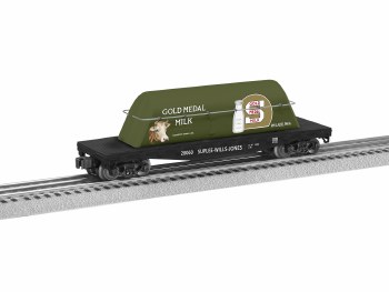 GOLD MEDAL MILK FLATCAR W/