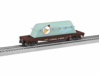 LIONELVILLE MILK FLATCAR W/