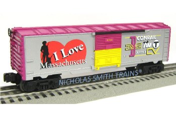 I LOVE MASSACHUSETTS BOXCAR