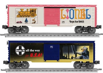 LIONEL ART BOXCAR 2PK.