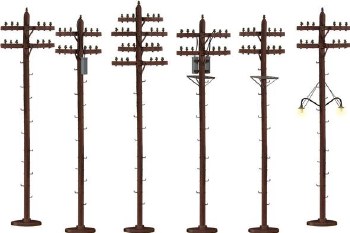 A/F TELEPHONE POLES- S SCALE