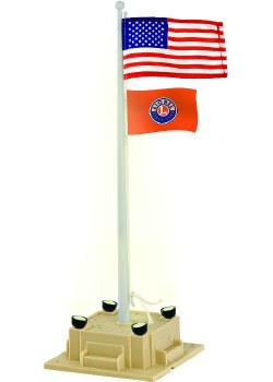 LIONEL ILLUMINATED FLAGPOLE