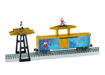 SANTA AND SNOWMAN TAG BOXCAR