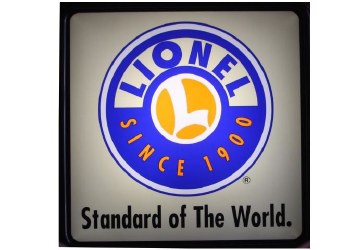 ILLUMINATED LIONEL SIGN